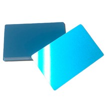 아이딜레이저 파이버 레이저 마킹기 접착 아노다이징 알루미늄 카드, 블루, 100개