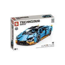 중국레고테크닉 자동차 호환블럭 스포츠카 Sembo block 8618 블루 스포츠카