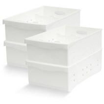 라이피스트 이지핏 팬트리 수납 정리함 3호, 화이트, 4개