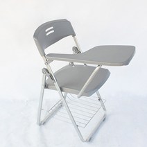 레투스토 접이식 일체형 컬러 받침대 책상 의자, 그레이