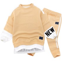 젤리스푼 아동용 덴덴 라인 배색 상하복