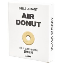 벨르아망 에어도넛 차량용 방향제 리필 블랙체리, 1개입, 1개