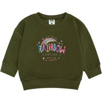 키즈크루 아동용 레인보우 맨투맨