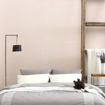 KGS금강 올준 황동 접착식 항균 단열벽지, 타탄 핑크