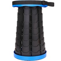 더벨라 야외 낚시 캠핑 튼튼한 접이식 의자, 블랙블루, 1개