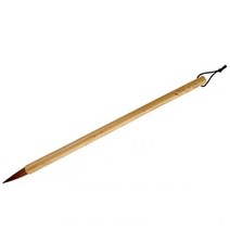 원목 단단한 동양화붓 17 노란색 대나무 장대 늑대, 1개, 대