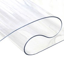 예피아 PVC 투명매트 모서리라운딩, 90cm x 80cm x 2mm, 투명