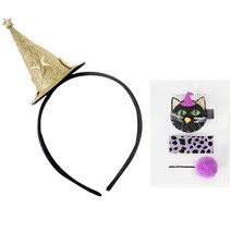 채니봉봉 할로윈 스타문 퍼플 헤어세트, 혼합색상, 1세트