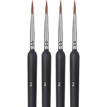 극세 브러스 붓 15, 2호, 4개