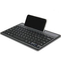 유니콘 멀티페어링 스마트폰 태블릿 거치형 저소음 블루투스 키보드, BK-500SB, 일반형, 블랙