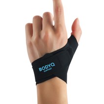 바디큐 슬리브 손목 보호대 왼손 블랙, 1개