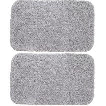 토비 욕실 발매트 400 x 600 mm, 그레이, 2개