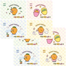 핑크풋 2000 당근 15칸 노트 4종 x 2p 세트, 혼합색상, 1세트