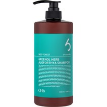 CH6 그리놀 허브 알로포시아 탈모샴푸 딥포레스트향, 1000ml, 1개