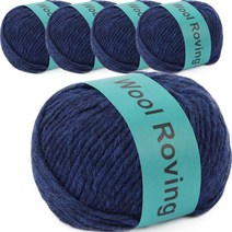 브랜드얀 다루마 울로빙 뜨개실 4mm 5p, 04 블루, 75m
