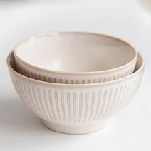니코트 에브리데이 컬렉션 1인 밥공기 국그릇 세트, 밥공기 + 국그릇, 린넨베이지