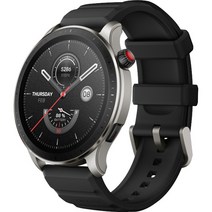 어메이즈핏 스마트워치 GTR4, 블랙, 46mm, GPS
