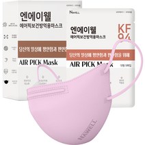엔에이웰 에어픽 보건 방역용 마스크 대형 KF94, 10개, 5개입, 라일락퍼플