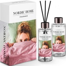 노르딕홈 디퓨저 200ml x 2개 + 리드스틱 4p x 2개 세트, 페이버릿 런드리