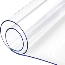예피아 PVC 모서리 라운딩 테이블 매트, 두께 3mm x 폭 70cm x 길이 130cm, 투명