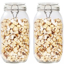 차이나다 다용도 밀폐 유리병 2000ml, 2개