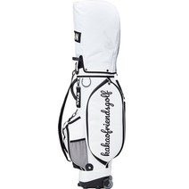 카카오프렌즈골프 베이직 휠 캐디백 2.0, 라이언(화이트)