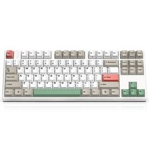 아콘 염료승화 모던레트로 무접점 Type C 키보드 45g, 화이트, NCK87, 일반형