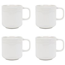 라세라미끄 르파레트 세라믹 머그컵 380ml, 이사벨 화이트, 4개