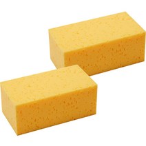 메이튼 스탠다드M 치즈 세차 스펀지, 옐로우, 2개