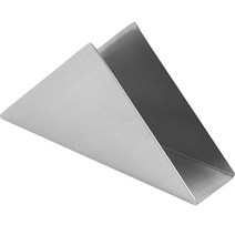 대한 삼각 메탈 티슈 냅킨 꽂이 홀더, 실버, 1개