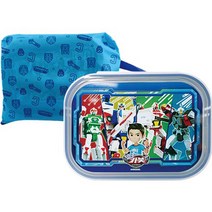 르번 헬로카봇12 식판 + 도시락 가방 세트, 혼합색상