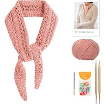 야나 아루 릴리 스카프 뜨개질 DIY 패키지, 19, 1세트