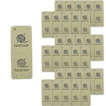 털실 그래픽 영문 핸드메이드 레터링 DIY 소품 만들기 가죽 라벨 40g, 라이트 그린, 50개