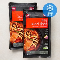 외갓집 소고기 열탕면 (냉동), 2개입, 600g
