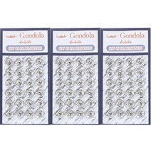 스냅단추 똑딱이 8mm 24p, 실버, 3개