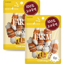 팜레시피 반려견 말이 츄잉껌 40g x 6p, 2개, 연어