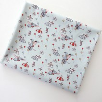 코튼빌 DTP 20수 디즈니 덤보 서커스 면원단, 혼합색상