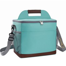 리얼코디 옥스포드 천 도시락 가방 쿨러백, 민트, 16L