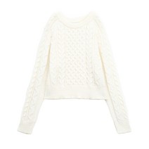 미쏘 여성용 케이블 풀오버