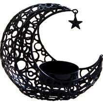 달과 별 캔들 장식품, 블랙