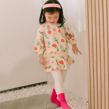 고잉키즈 여아용 제주꽃치렝스 상하의 세트