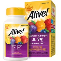 얼라이브 원스데일리 포우먼 멀티비타민 57.5g, 30정, 1개