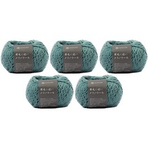브랜드얀 다루마 겐모우 뜨개실, 05 스모크블루, 5개