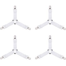 침대 시트 멜빵 고정핀 4p, 1개, 화이트