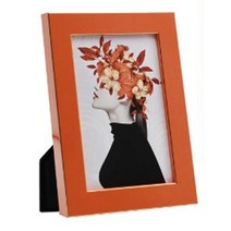 인생발전소 심플 오렌지 프레임 탁상용 사진 액자, 혼합색상