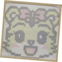 알로데 다용도 러그 발매트 DIY 스킬 자수 세트 30 x 30 cm, DS85, 1세트