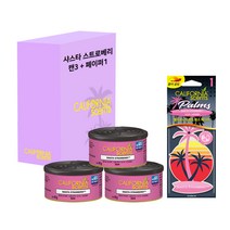 캘리포니아센트 방향제 캔형 3p + 종이걸이형 세트, 1세트, 샤스타 스트로베리향