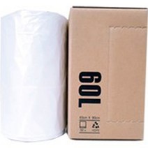 에스디 사각롤 재활용 봉투 투명, 60L, 50매입