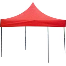 윈에어 접이식 캐노피 천막 방수 지붕 + 프레임 세트, 레드