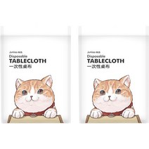 일회용 비닐 테이블보 식탁보 02 1.2 x 1.2 m, 10개입, 2개